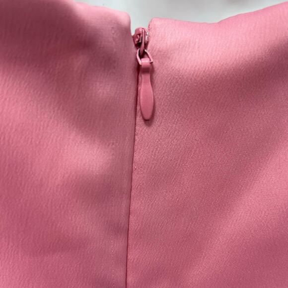 Urban Outfitters UO Mallory Rose Pink Drape Neck Satin Slip Dress size S - Picture 8 of 8